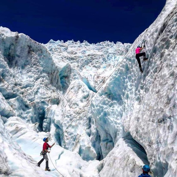 Heli ice climb 2