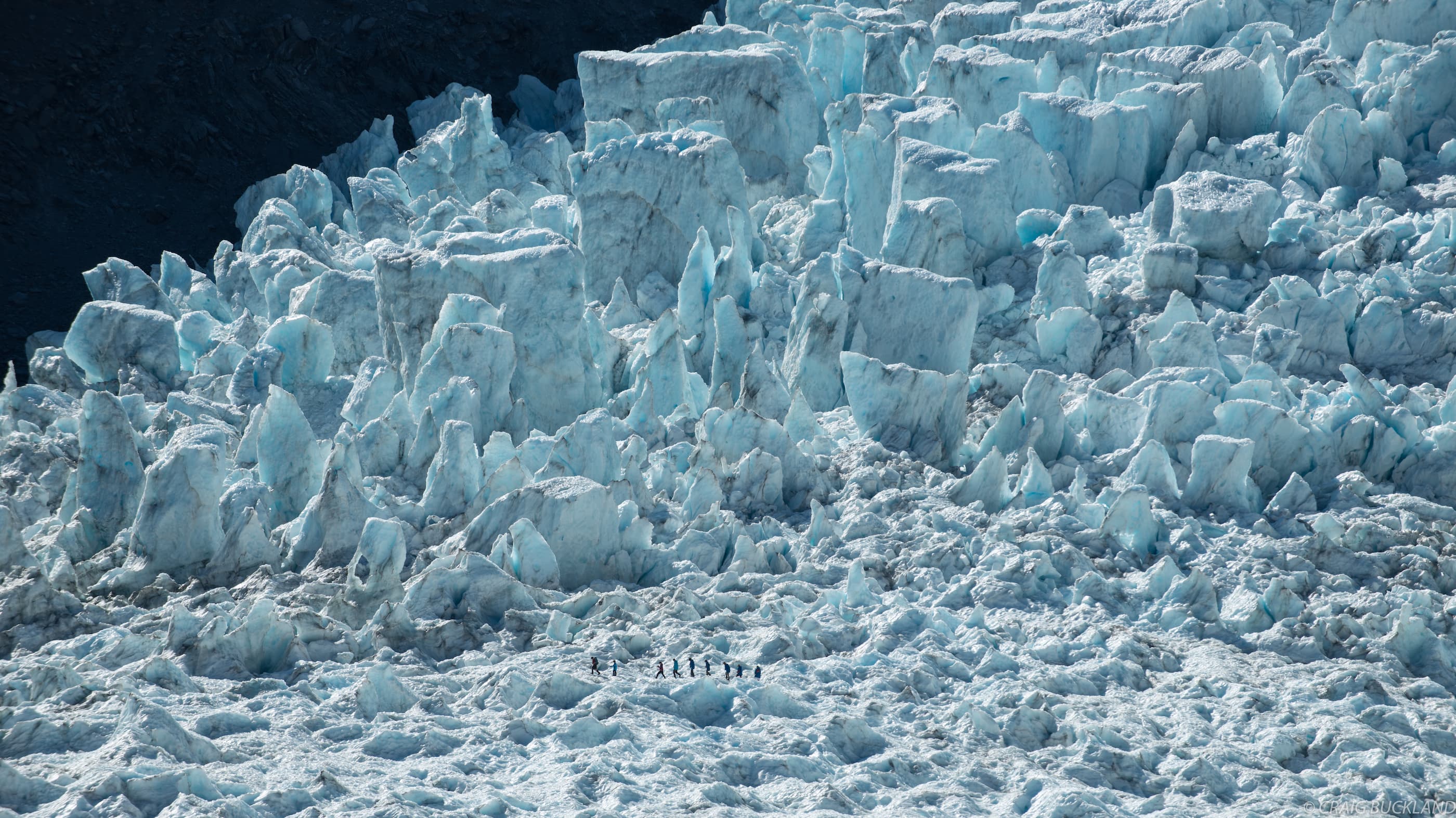 Franz Josef Glacier Aerial shot 2