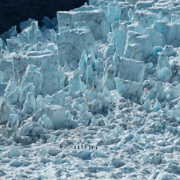 Franz Josef Glacier Aerial shot 2